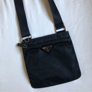 Prada Tessuto Black Crossbody Bag